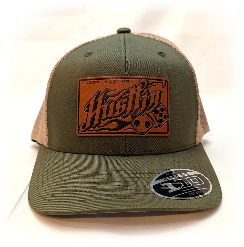 Hustlin' Leather Patch Cap