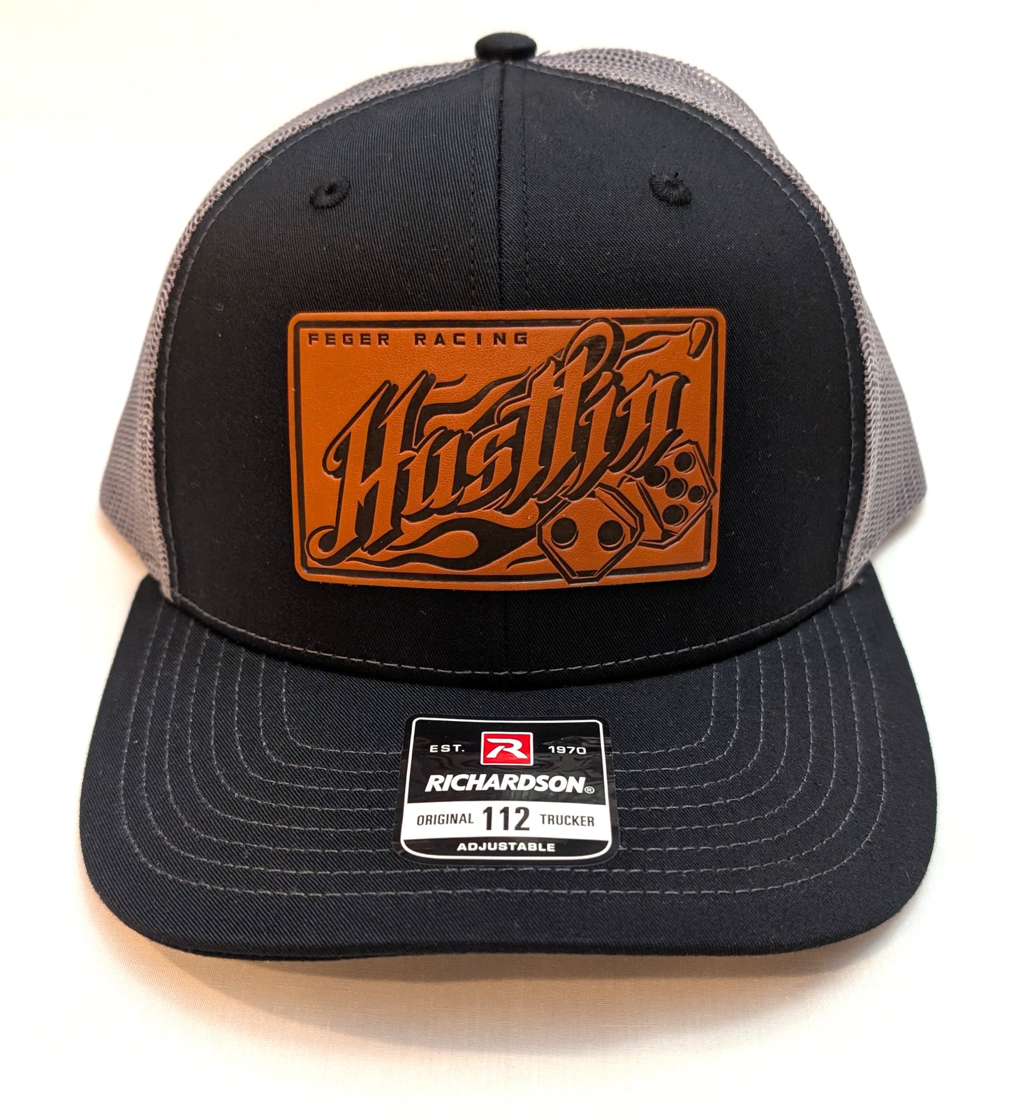 Hustlin' Leather Patch Cap