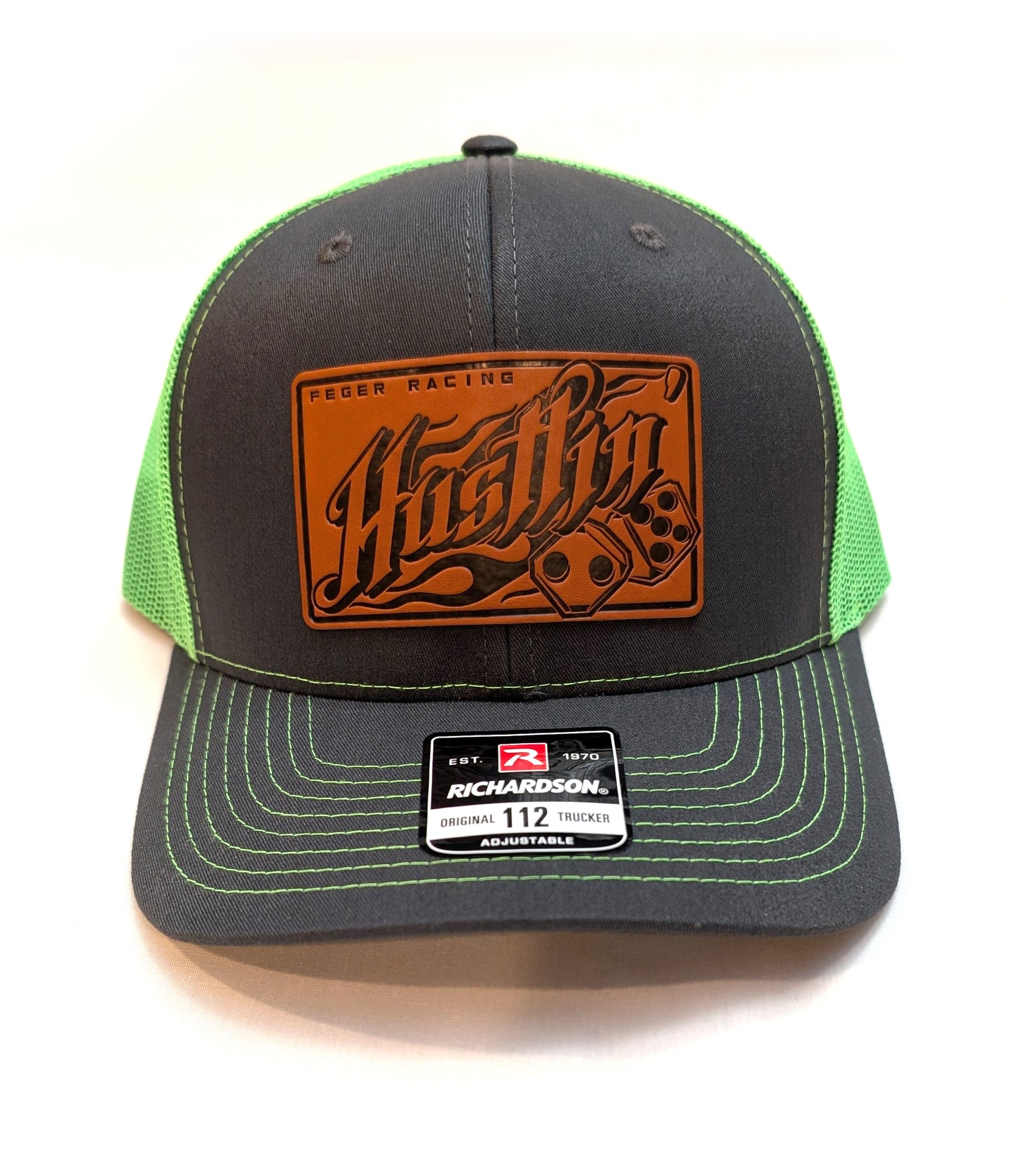 Hustlin' Leather Patch Cap