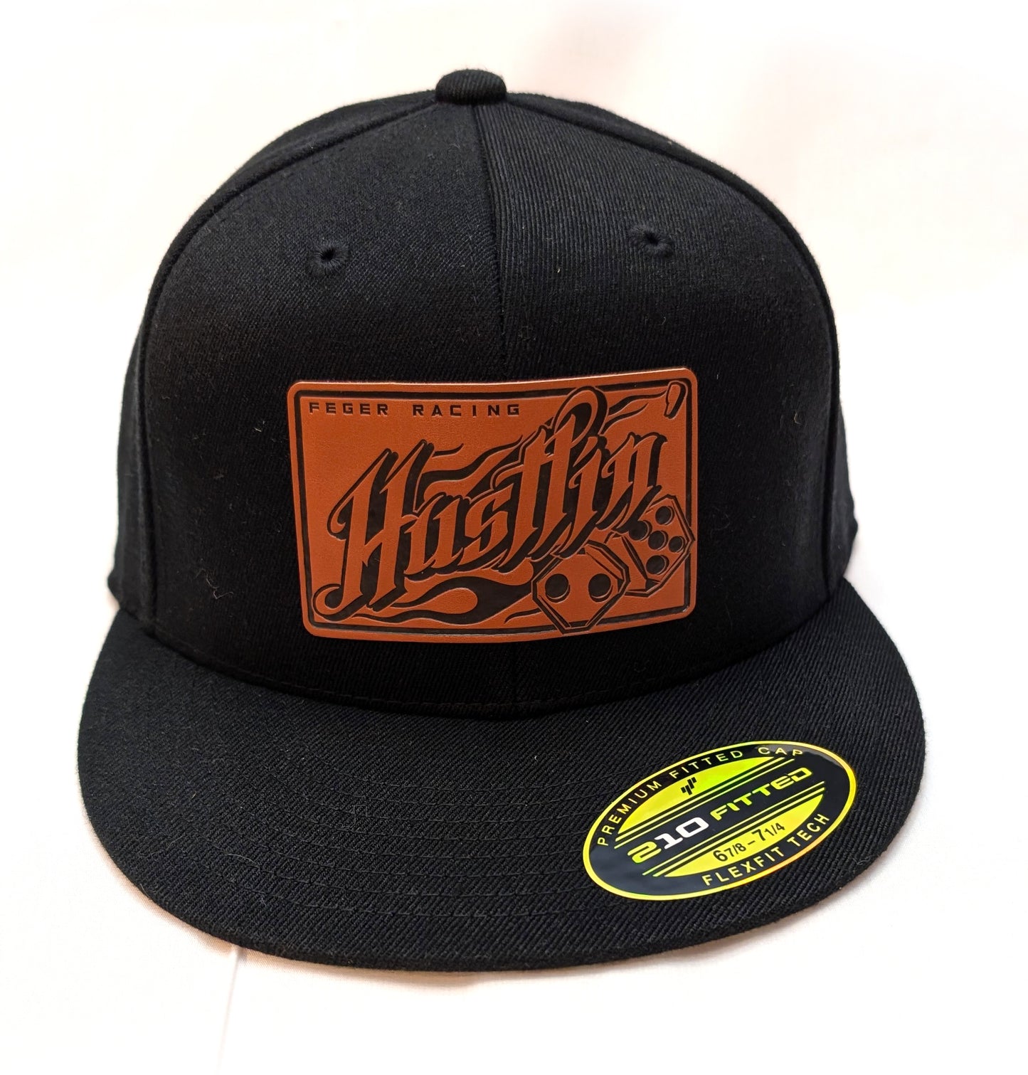 Hustlin' Leather Patch Cap